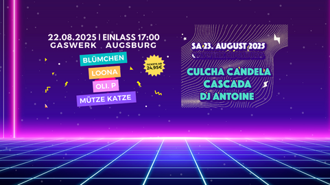Zwei Tage, zwei Jahrzehnte, zwei MEGA Open Airs!