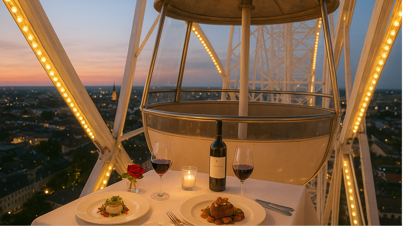 Das höchste Dinner der Stadt