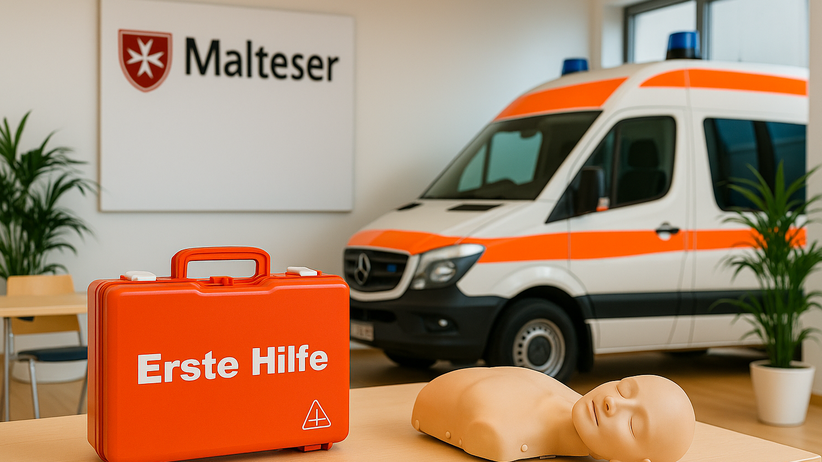 Resi & Nick als Erste-Hilfe-Kurs Assistenten bei den Maltesern