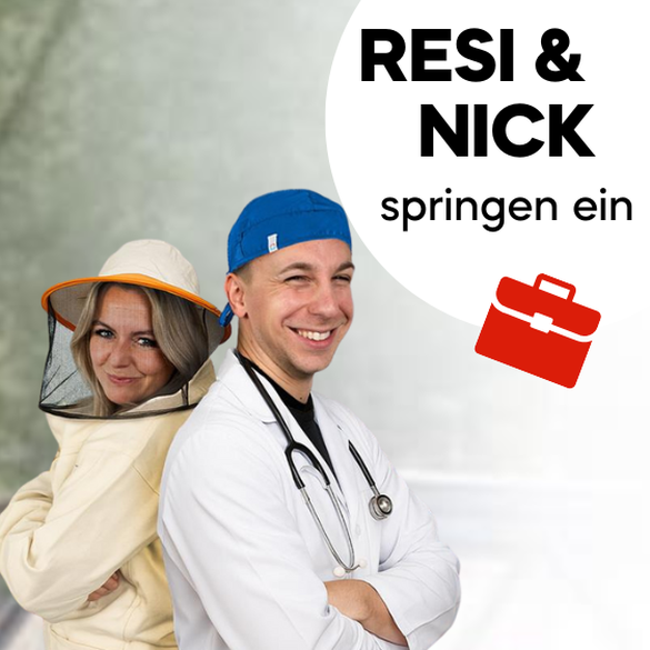 Du chillst, die beiden schuften.