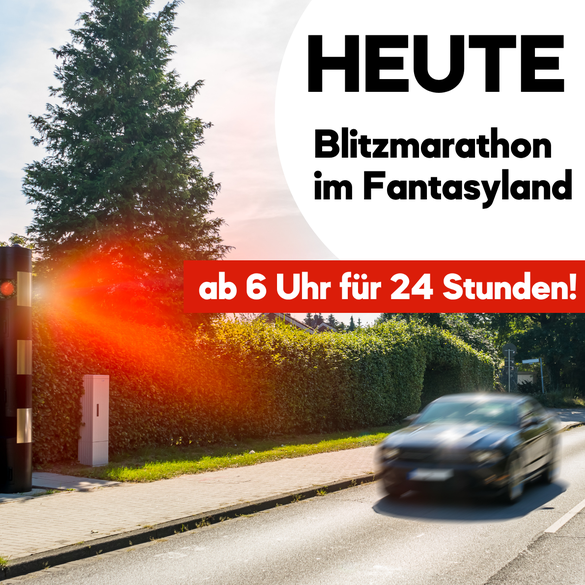 Achtung, heute Fuß vom Gas!