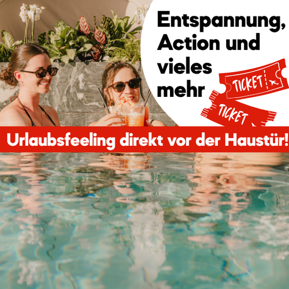 Gewinne Urlaub daheim, in der Therme Erding!