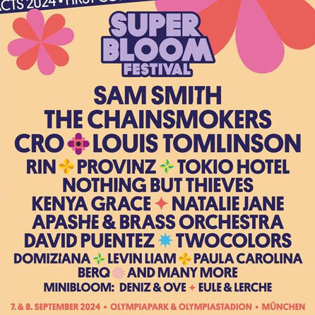 SUPERBLOOM 2024: Die ersten Star-Acts stehen fest!