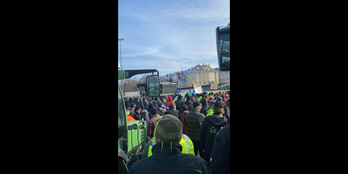 Bauernprotest in Augsburg: Alles blieb friedlich, keine besonderen Vorkommnisse