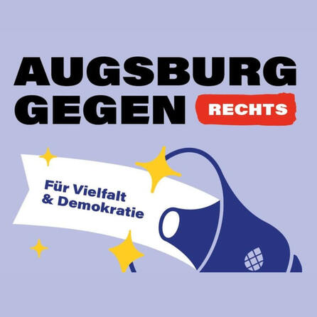Kundgebung gegen Rechtsextremismus auf dem Augsburger Rathausplatz