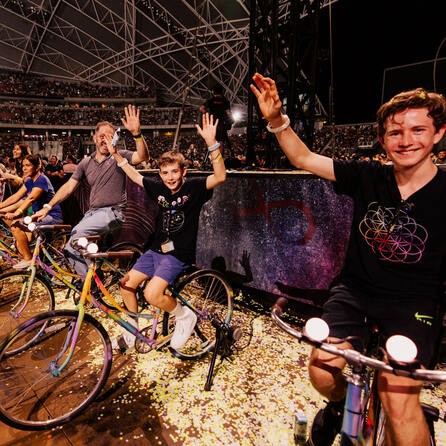 Coldplay in grün