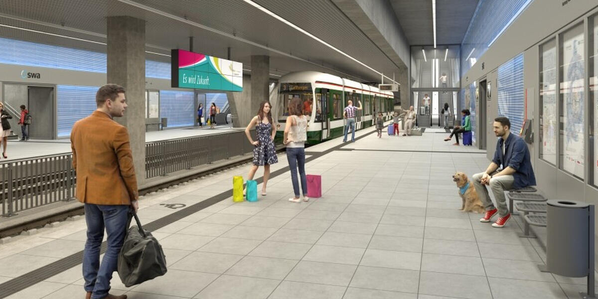 Besser spät als nie: Tramhaltestelle unter Augsburger Hauptbahnhof kann in drei Jahren in Betrieb gehen