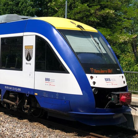 Zugevakuierung an der Bahnhaltestelle Augsburg-Messe