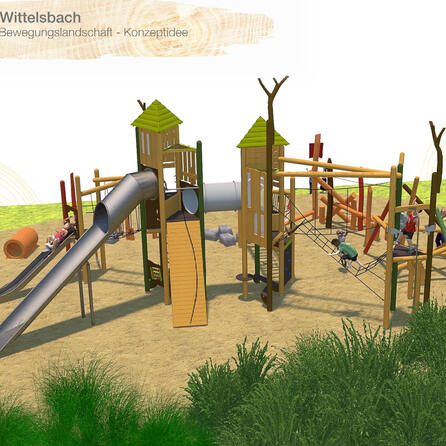 Neue Spielanlage im Wittelsbacher Park - Rutschenturm muss nach Sicherheitsprüfung ersetzt werden