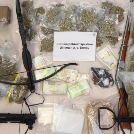 Mann aus Dillingen hat kiloweise Drogen zu Hause