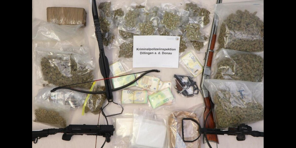 Mann aus Dillingen hat kiloweise Drogen zu Hause