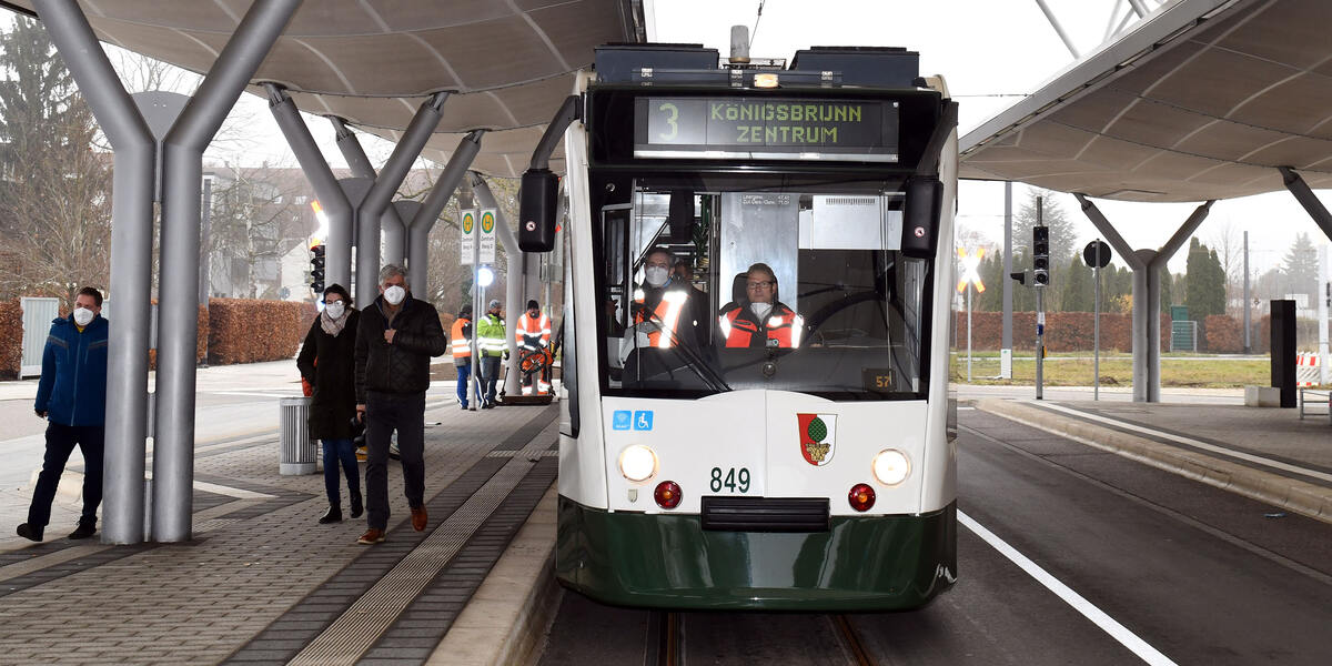 Von Kö zum Kö: Die neue Tram 3 verbindet ab Sonntag Augsburg mit Königsbrunn