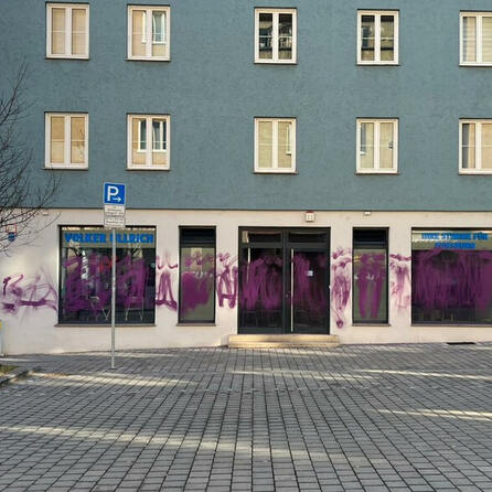 Wieder Farb-Anschlag auf Veranstaltungslokal der CSU Augsburg