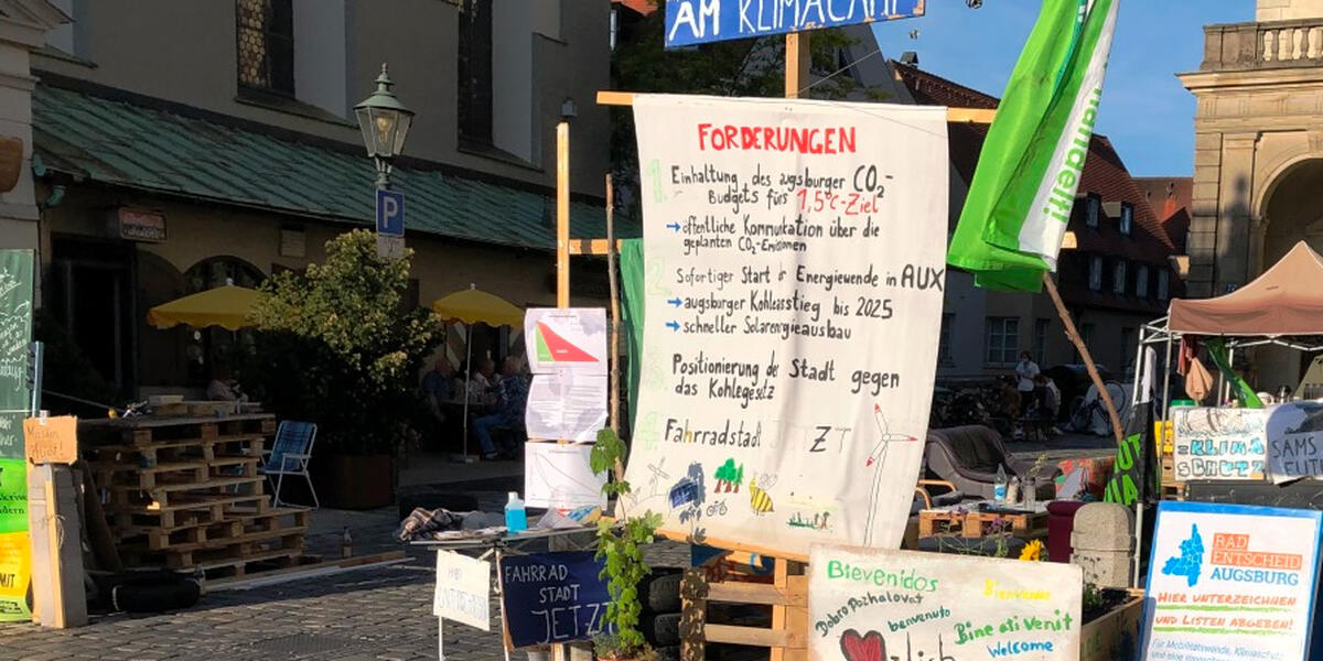 Augsburger Klimacamp zieht um