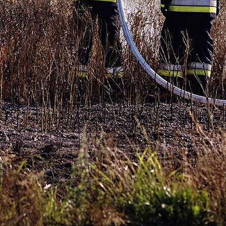 Hitzewelle im Raum Augsburg: Feld entzündet sich bei Mäharbeiten