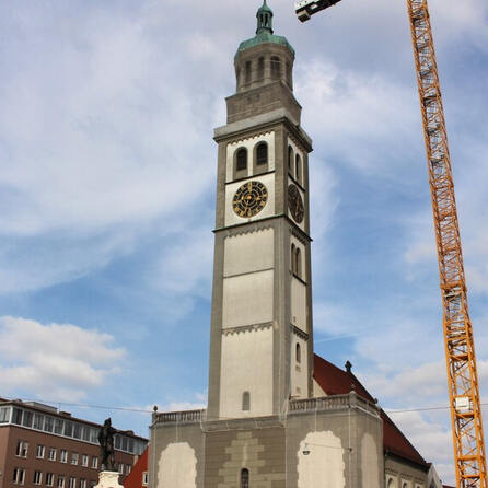 Peinliche Panne bei den Sanierungsarbeiten des Augsburger Perlachturms