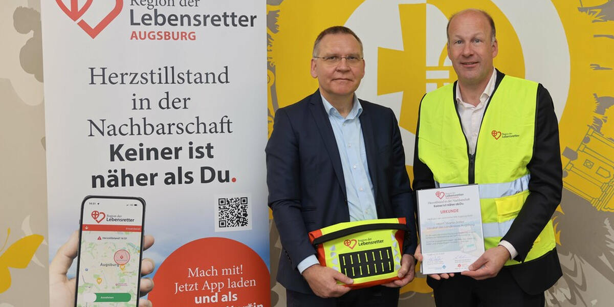 Augsburgs Landrat wirbt für digitale Ersthelfer-Initiative