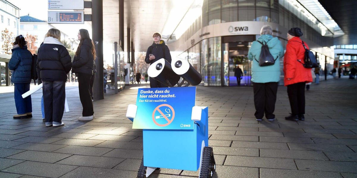 Stadtwerke Augsburg starten neue Respekt-Kampagne für rauchfreie Haltestellen