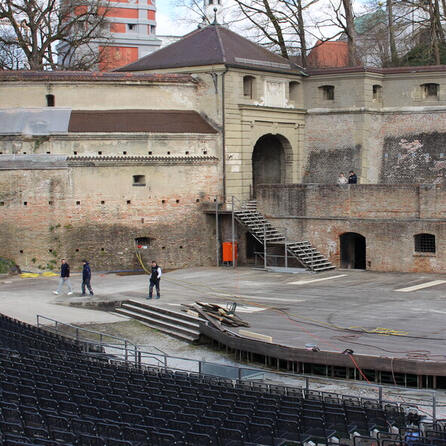 Sanierungsfall Augsburger Freilichtbühne: Sogar mehrere Jahre zu?