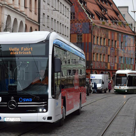 Warnstreik im Nahverkehr Augsburg: swa betroffen - Busse und Trams fahren so gut wie gar nicht