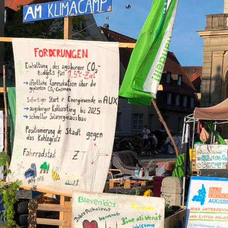 Klimacamp Augsburg: Laut Gericht rechtmäßig, aber...