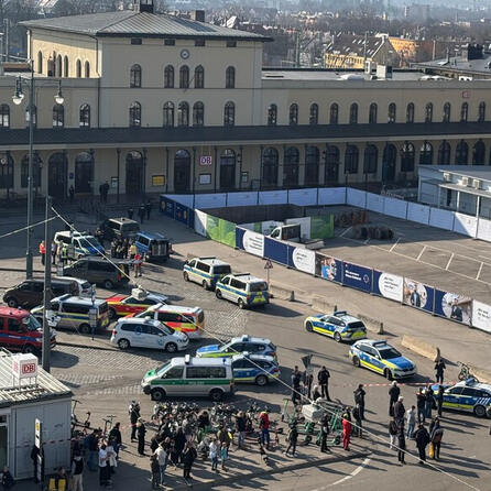Bombendrohung: Augsburger Hauptbahnhof abgeriegelt