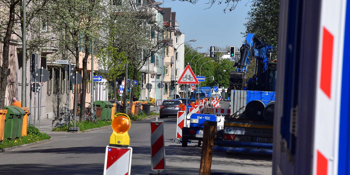 Lückenschluss PLUS in Augsburg: Rosenaustraße ab heute für umfangreiche Bauarbeiten gesperrt