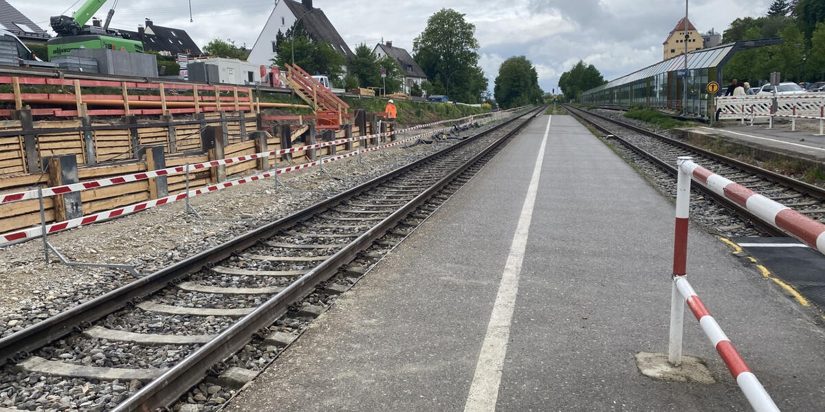 Sanierung des Friedberger Bahnhofs: In den Pfingsferien wird der Zugbetrieb der BRB dort eingestellt