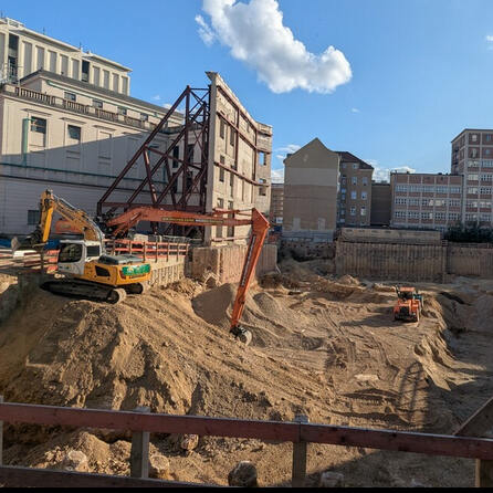 Großbaustelle Staatstheater Augsburg: Archäologische Arbeiten abgeschlossen