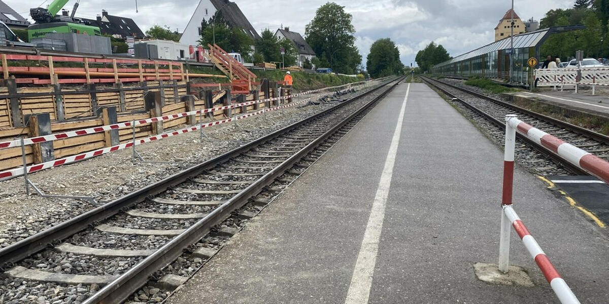 Bahnhof Friedberg: Bauarbeiten dauern bis Mitte November