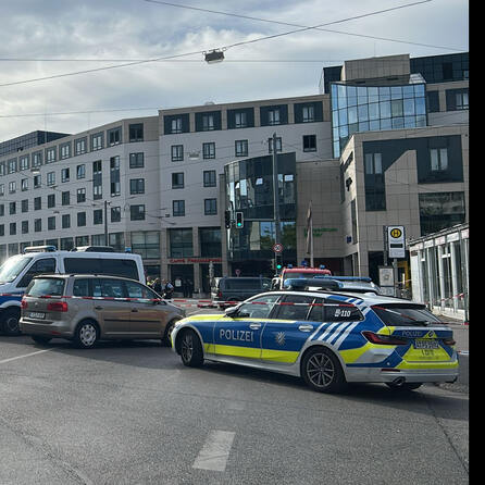 Explosion in Augsburger Bahnhofstraße - Polizei-Großeinsatz