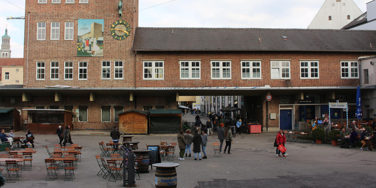 Bauernmarkt Augsburg: Sanierung auf der Zielgeraden - Teilfreigabe für Mitte November geplant