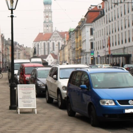Innenstadt Augsburg: Parken auf der Straße wird teurer