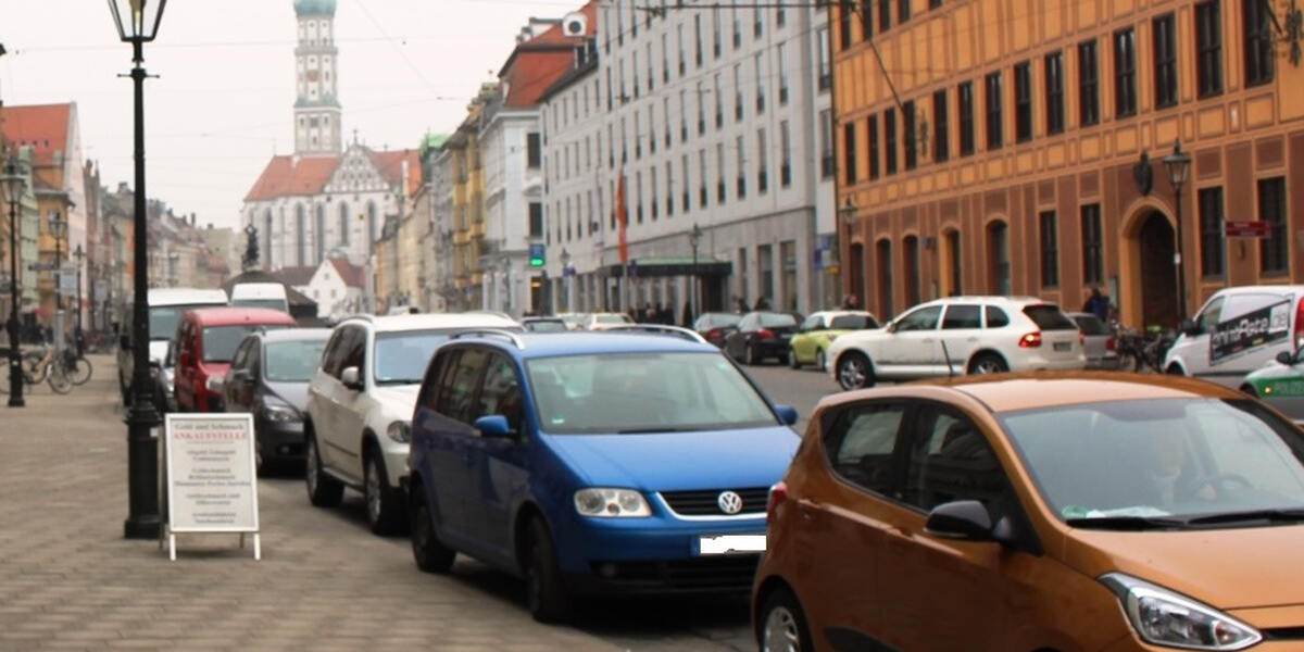 Innenstadt Augsburg: Parken auf der Straße wird teurer