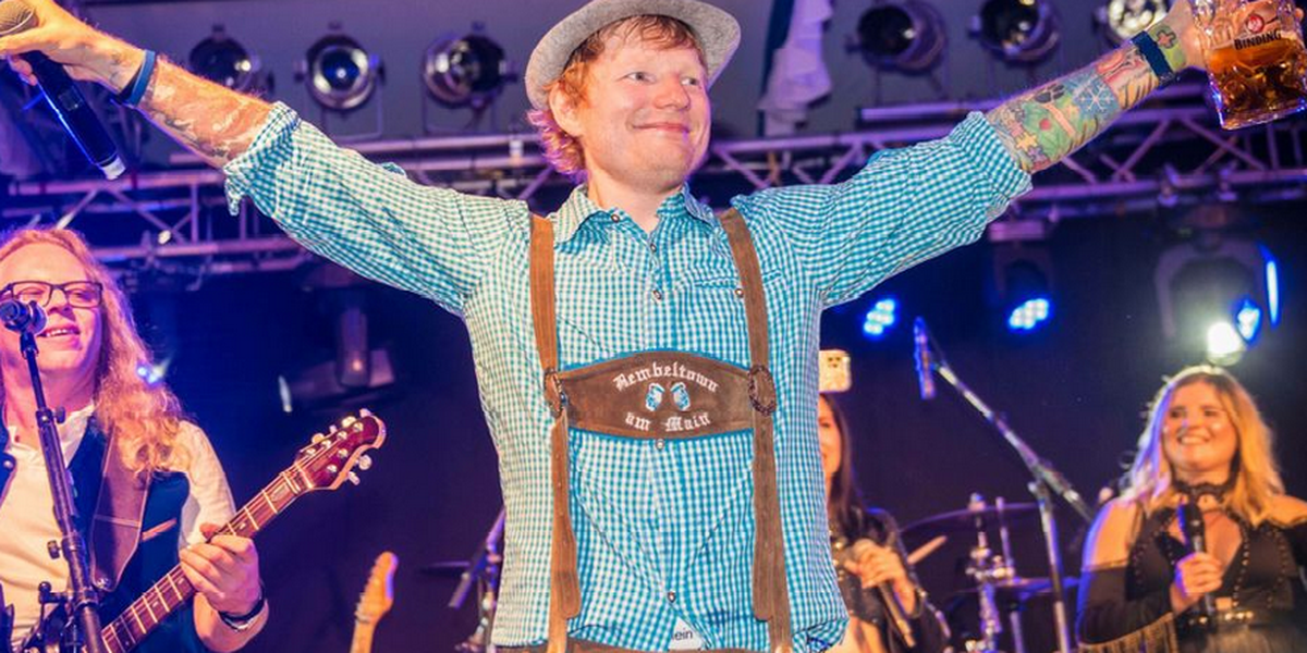 Ed Sheeran performt auf Frankfurter Oktoberfest!