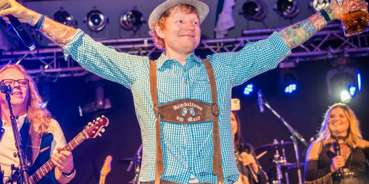 Ed Sheeran performt auf Frankfurter Oktoberfest! 