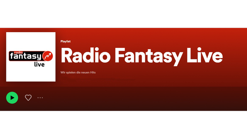 Radio Fantasy Goes Spotify Radio Fantasy Wir Spielen Die Neuen Hits