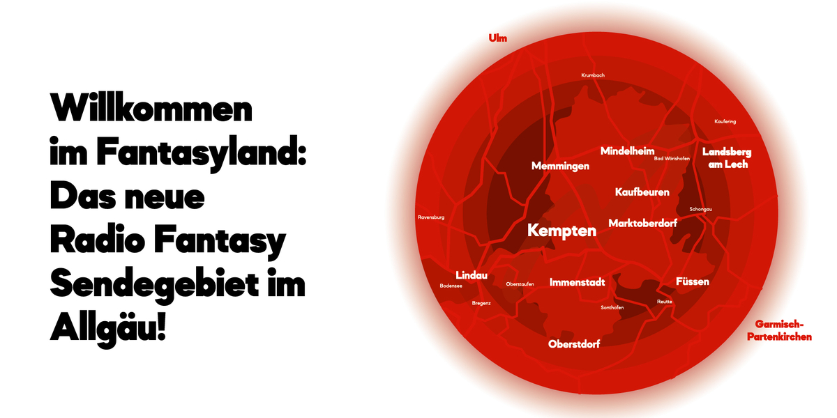 Radio Fantasy erweitert Sendegebiet! Radio Fantasy Immer die neuen